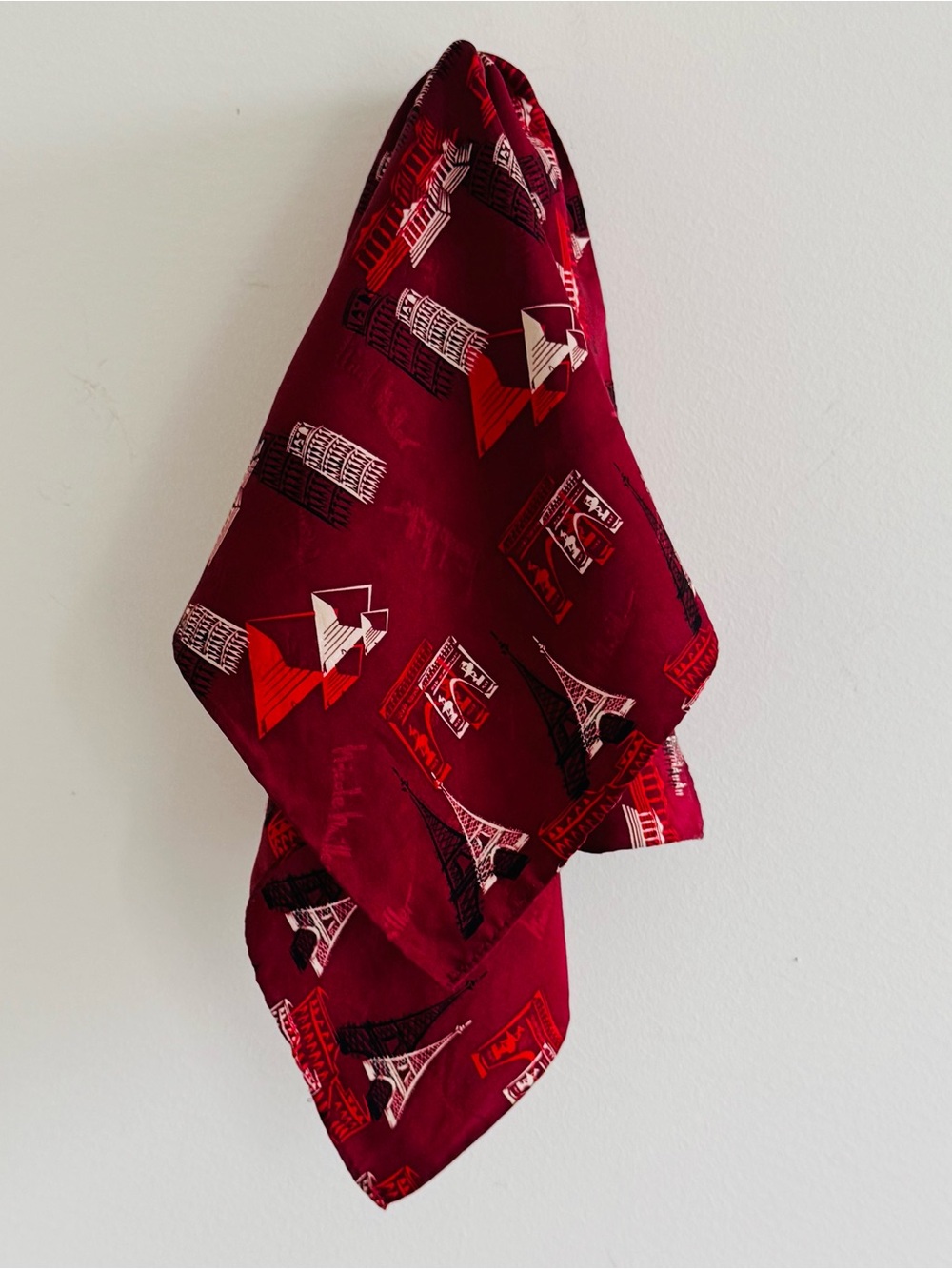 Nicole miller 1998 icon architecture silk scarf